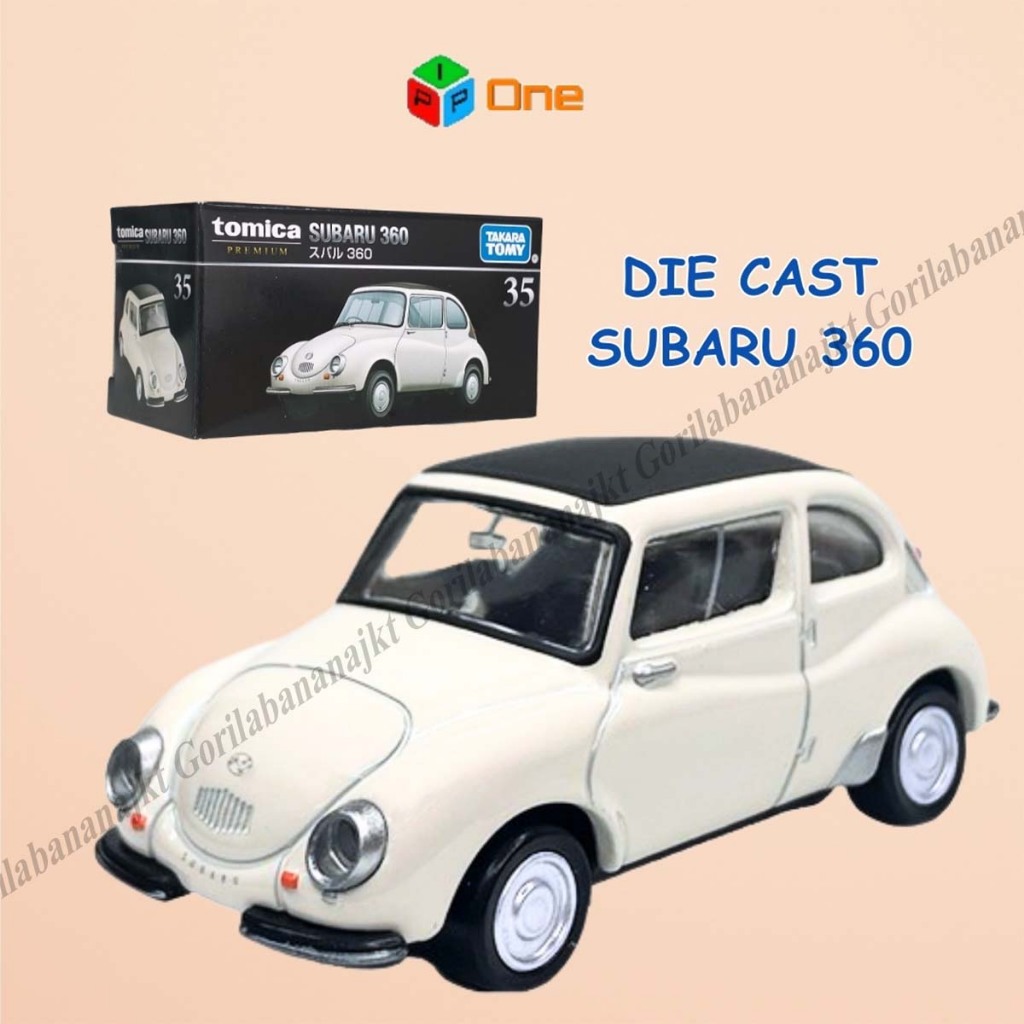 Tomica Premium Subaru 360 Putih Mobil Diecast