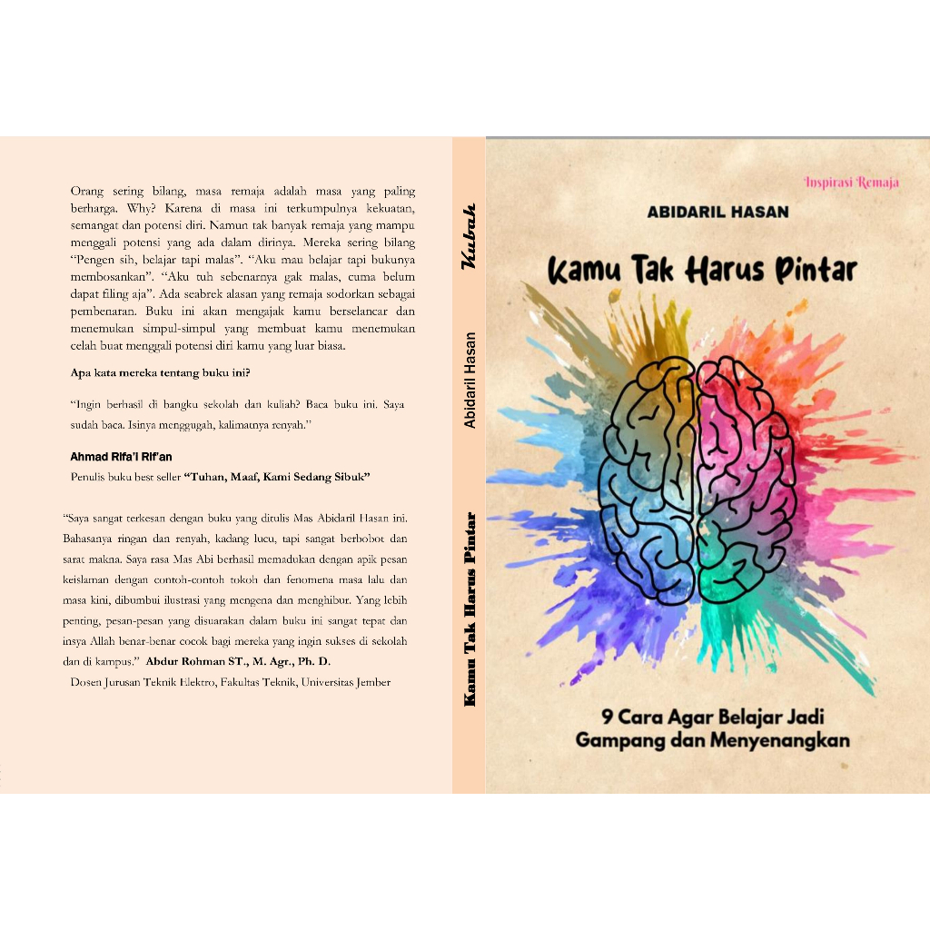 Kamu Tak Harus Pintar. 9 Cara agar Belajar Gampang dan Menyenangkan | Buku Motivasi Belajar | Buku M