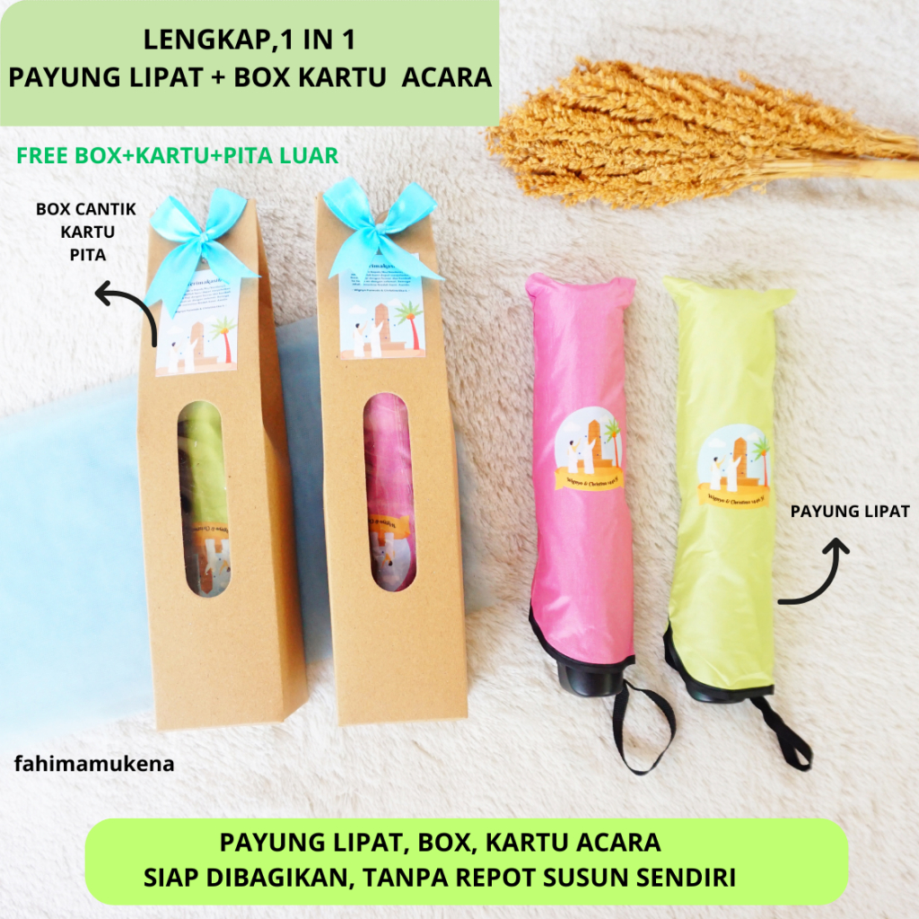 SOUVENIR PAYUNG UMROH HAJI PERNIKAHAN PENGAJIAN TAHLILAN 40 HARI 100 HARI 1000 HARI ORANG MENINGGAL 