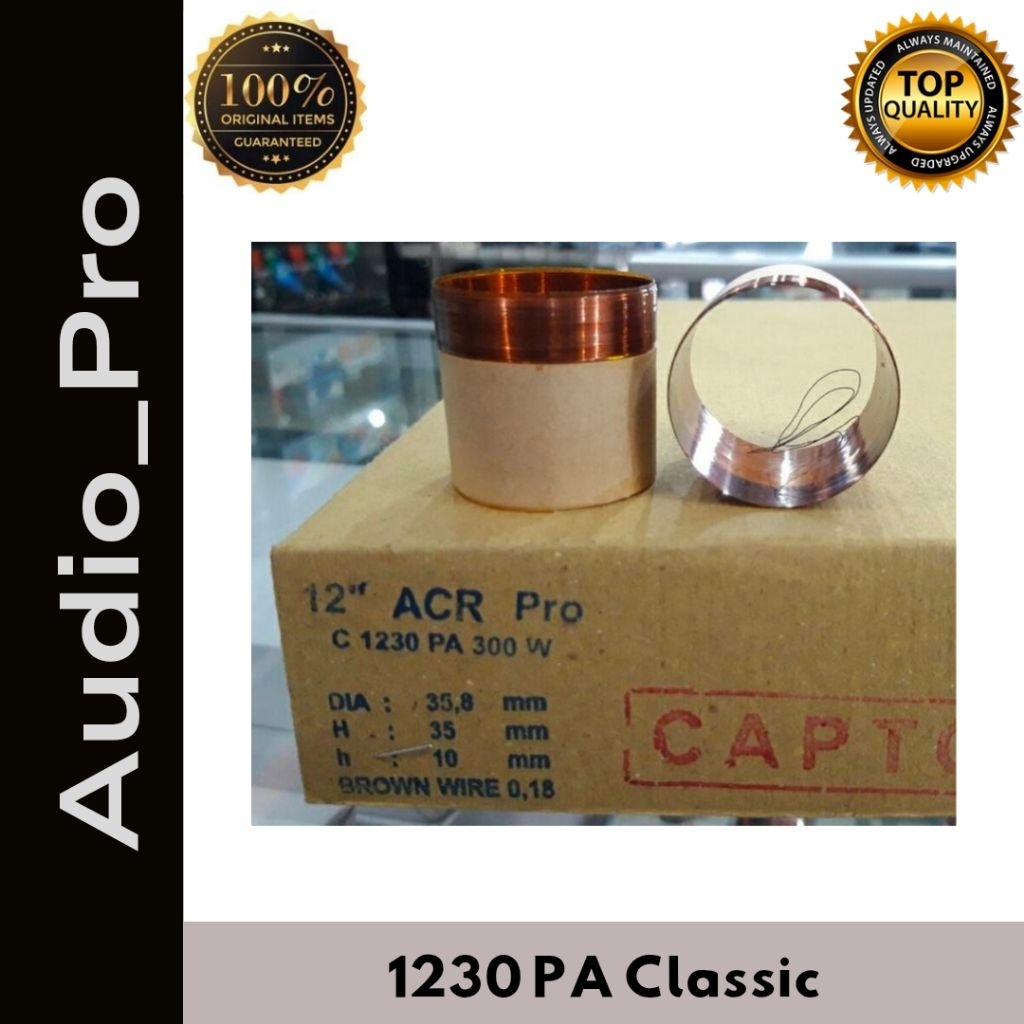 SPUL VOICE COIL SPEAKER 12 INCH ACR PRO Capton 1230 PA