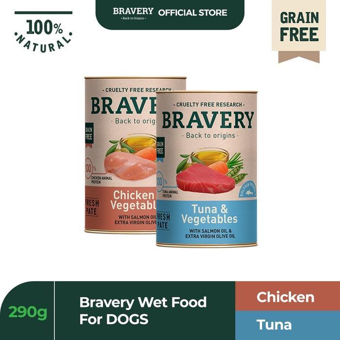 BRAVERY WET FOOD FOR DOG 290GRAM/MAKANAN BASAH/WET FOOD
