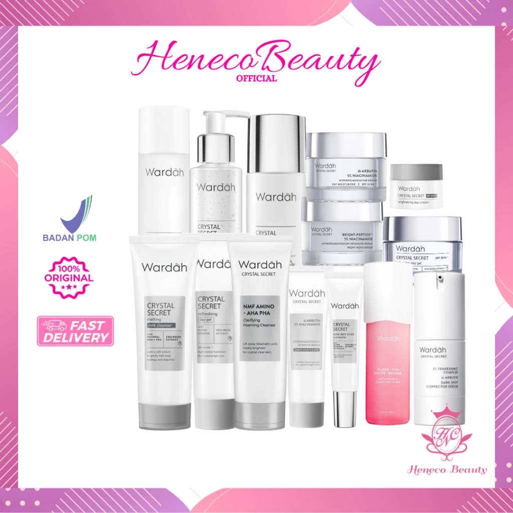 WARDAH Crystal Secret Series- Perawatan wajah/HenecoBeauty