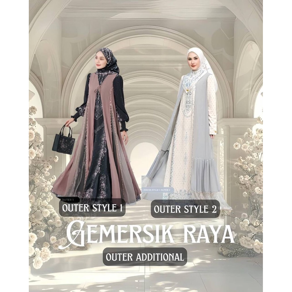 DP || GEMERSIK RAYA (Outer, Hijab) by Kazami