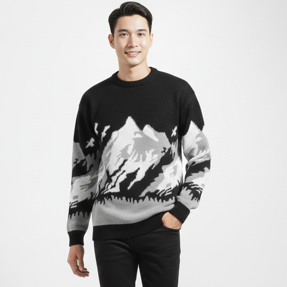 Valir Everest Sweater Rajut Pria Bahan Tebal Lembut dan Ringan Kualitas Import