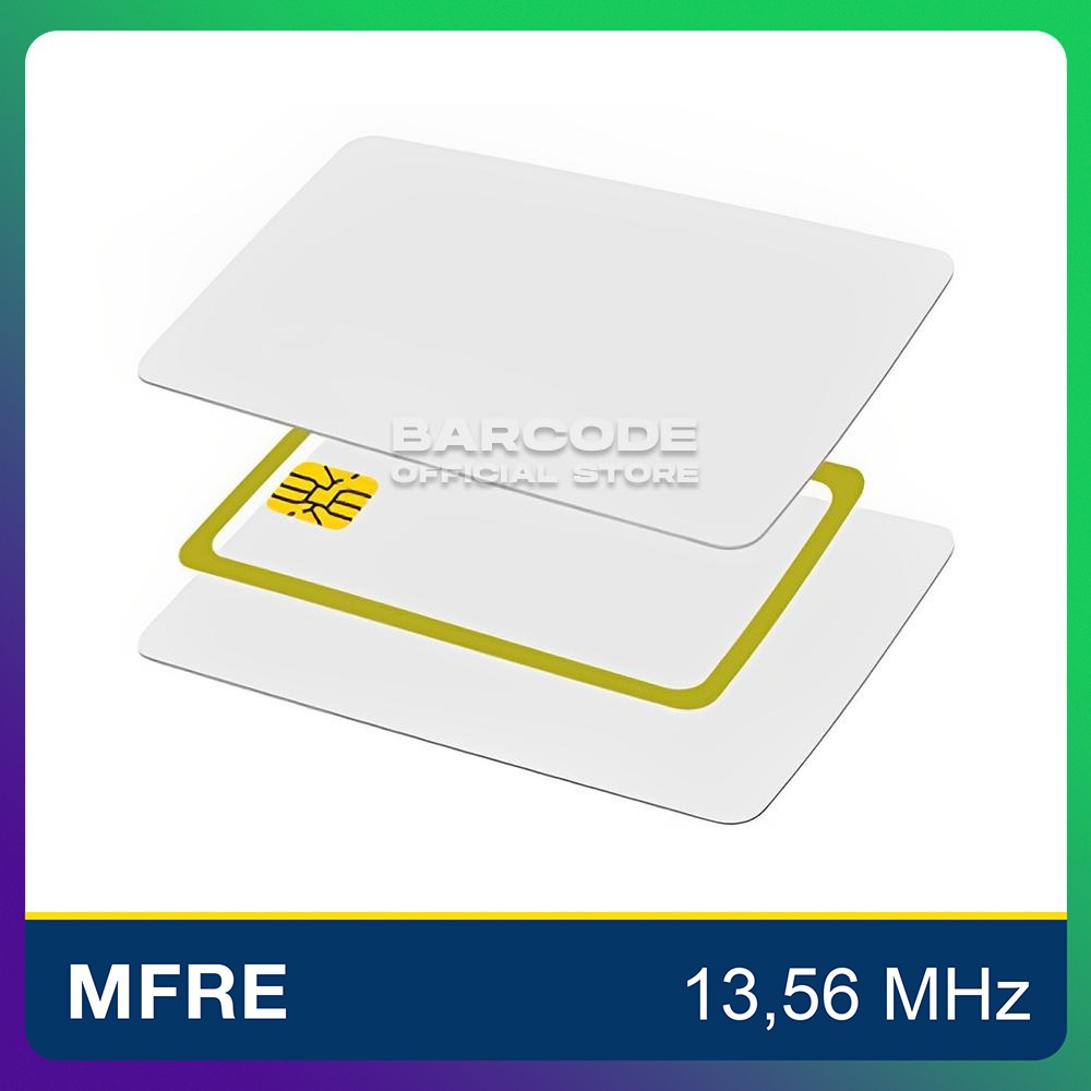 KARTU BLANK ID CARD PRINTER PVC RFID PUTIH POLOS 13,56 MHZ ( MFRE )