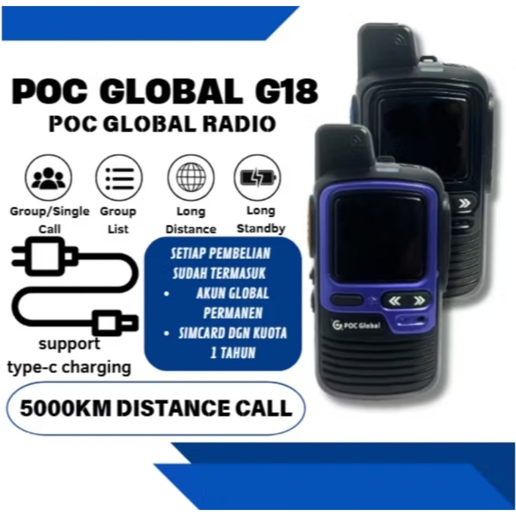 HT POC GLOBAL G18 Walkie Talkie Android