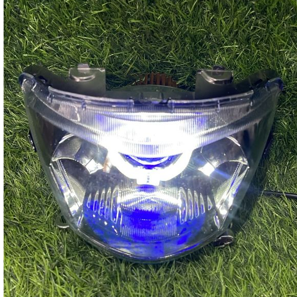 LAMPU BILED MOTOR MIO J LED PROJECTOR CAHAYA PUTIH FOKUS ANTI SILAU/LAMPU DEPAN MIO J
