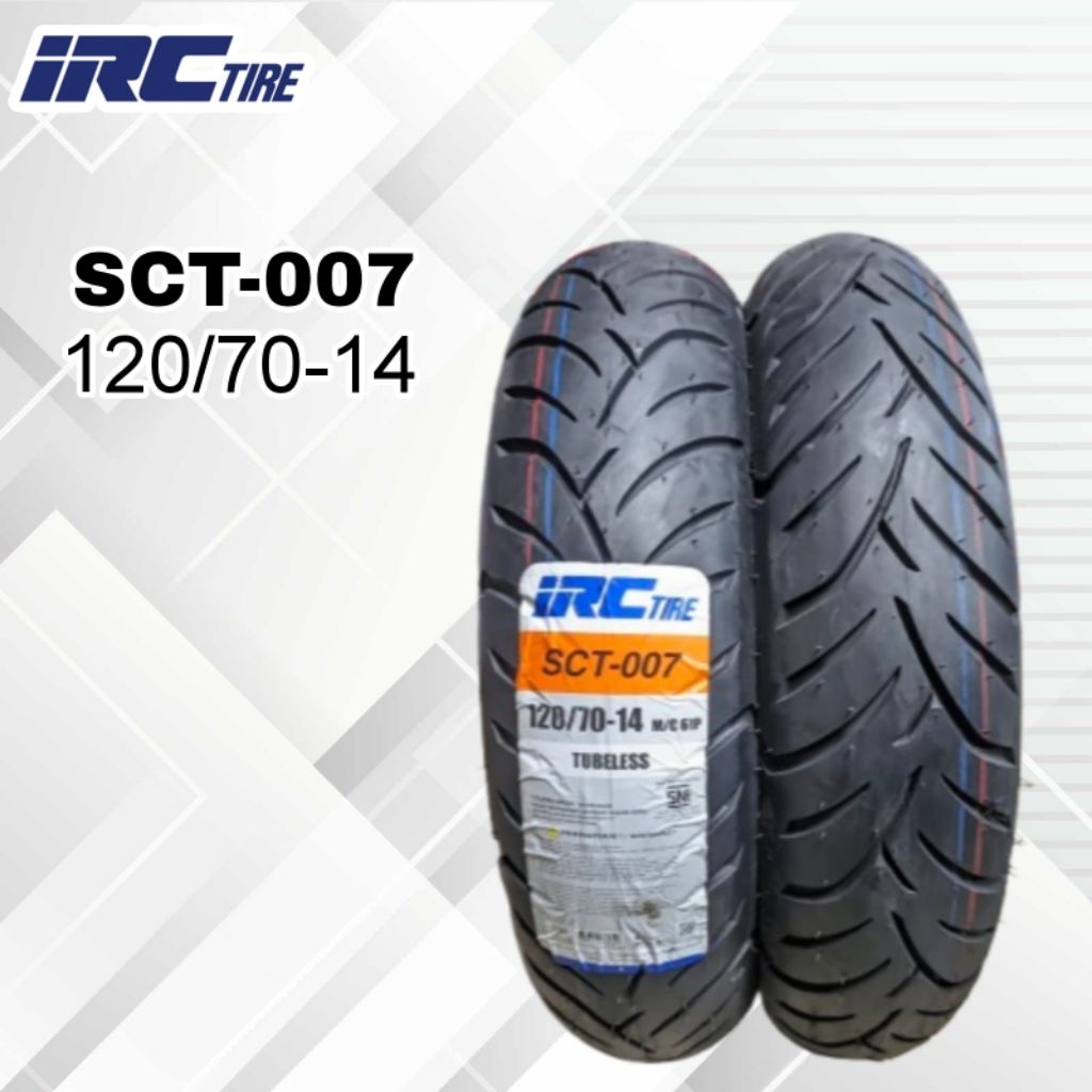 BAN IRC TUBELESS 120/70 R14 MURAH