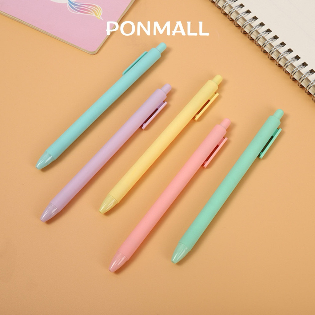 PONMALL- Pulpen Aesthetic Pulpen Gel Morandi | pen Gel Lucu