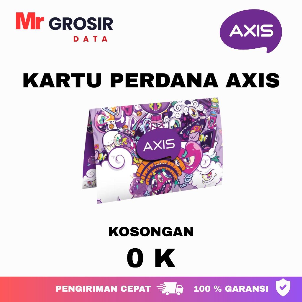 KARTU PERDANA AXIS SP 0K KOSONGAN MURAH SEGEL ( WAJIB INJECT BACA DESKRIPSI)