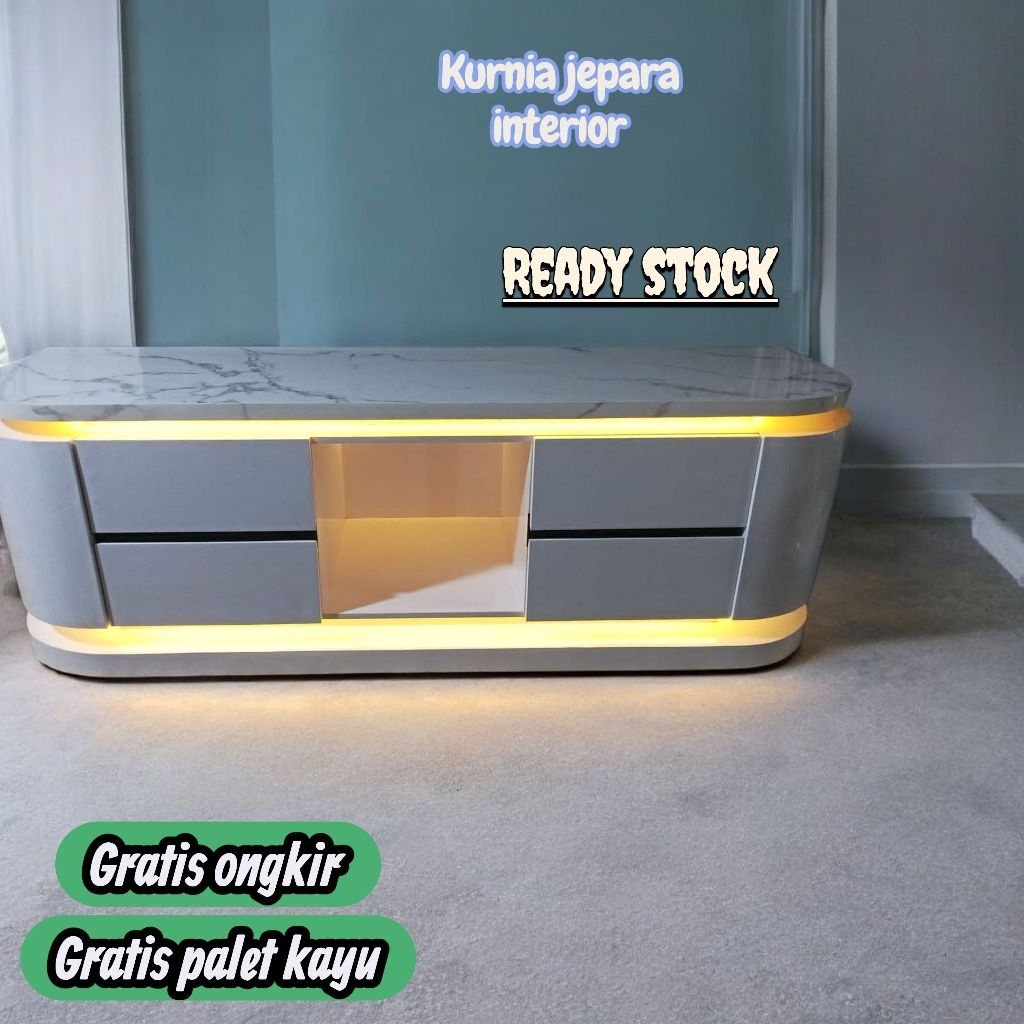 meja tv 05 modern minimalis premium meja tv terbaru tahan lama lahan air  furniture intrior