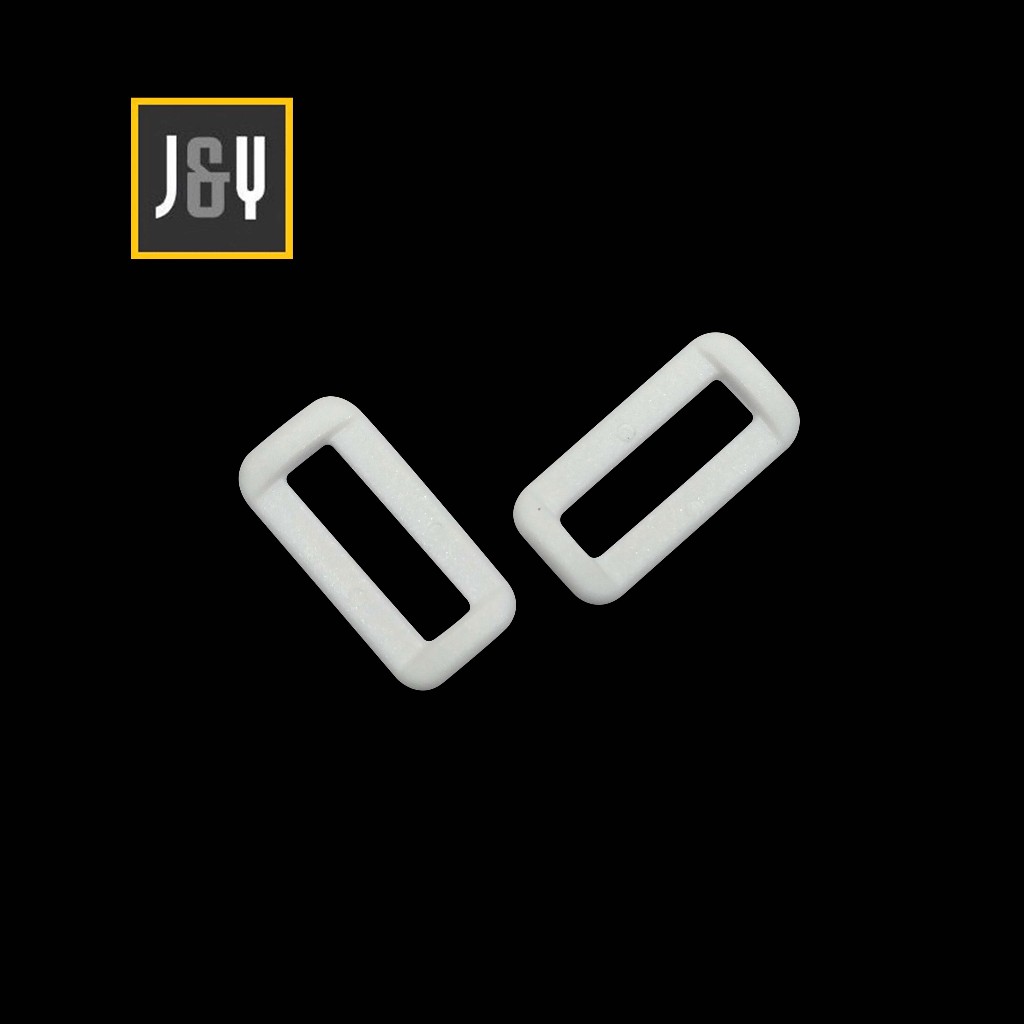 RING KOTAK TAS 2.5 CM BAHAN PLASTIK BUCKLE PP PUTIH