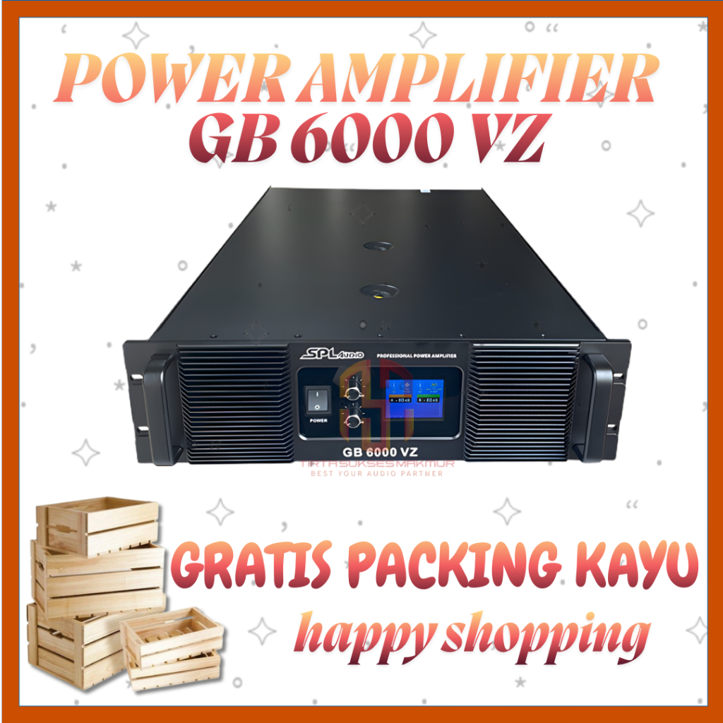 SPL AUDIO PROFESSIONAL POWER AMPLIFIER GB 6000 VZ