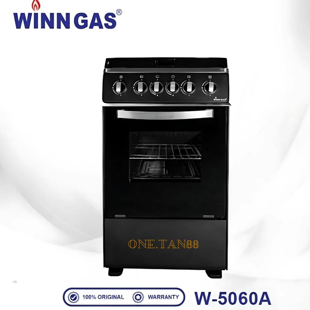 WINN GAS W5060A kompor freestanding 4 tungku+oven pemantik otomatis(api atas&api bawah)