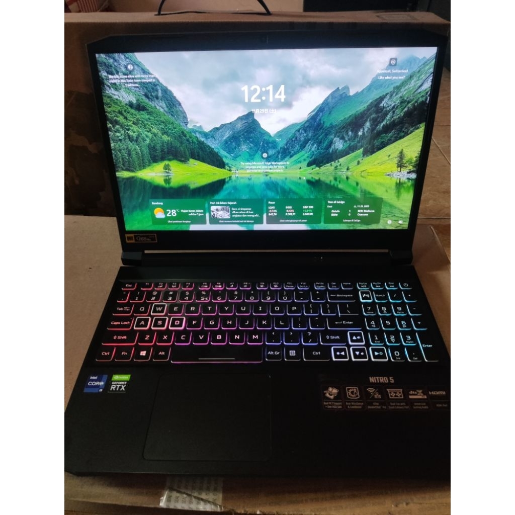 ACER Nitro 5 AN515  Intel Core i9 11900 Ram 32 GB SSD 512 GB RTX 3060 6GB