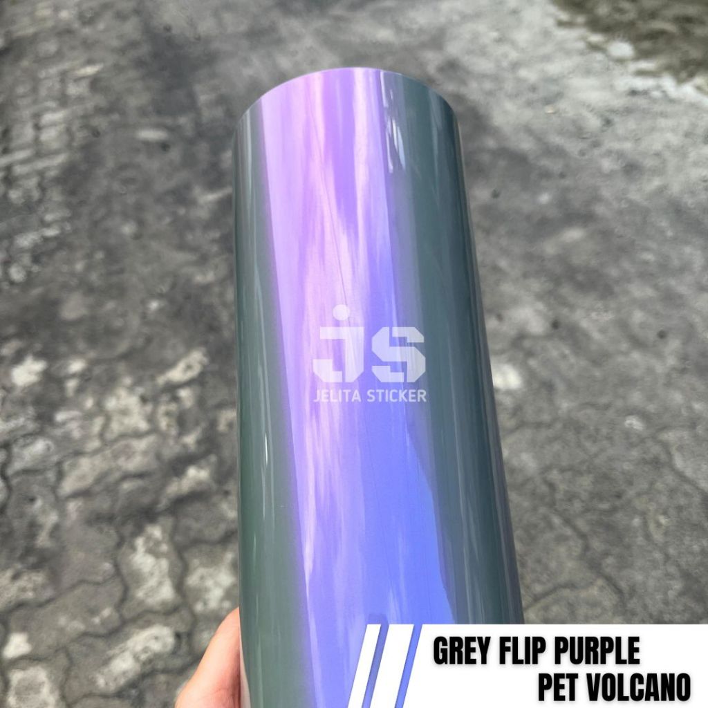 PREMIUM Sticker Volcano Grey Flip Purple #26 / Skotlet Abu Lembayung Ungu