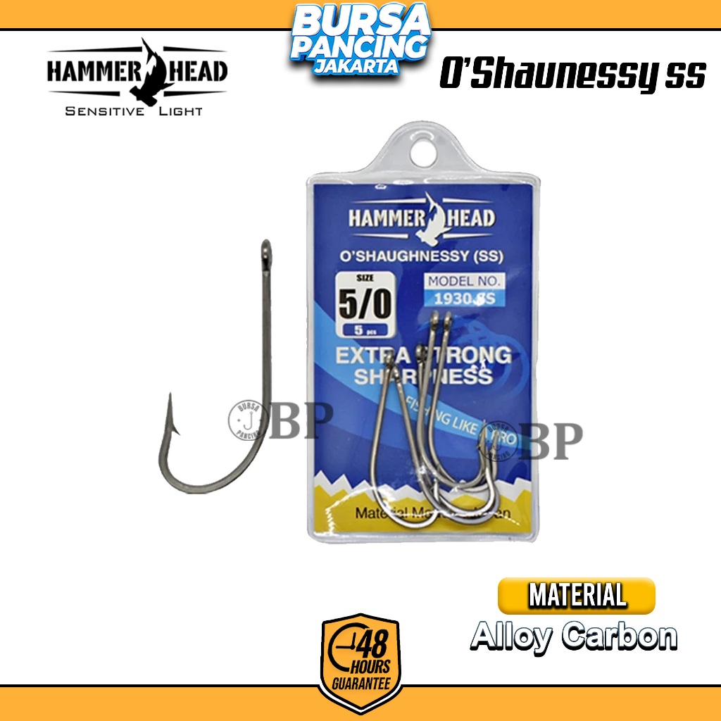 HAMMER HEAD Kail Pancing O'SHAUGNESSY 1930SS Japan Quality Stainless Steel Kail Pancing Laut