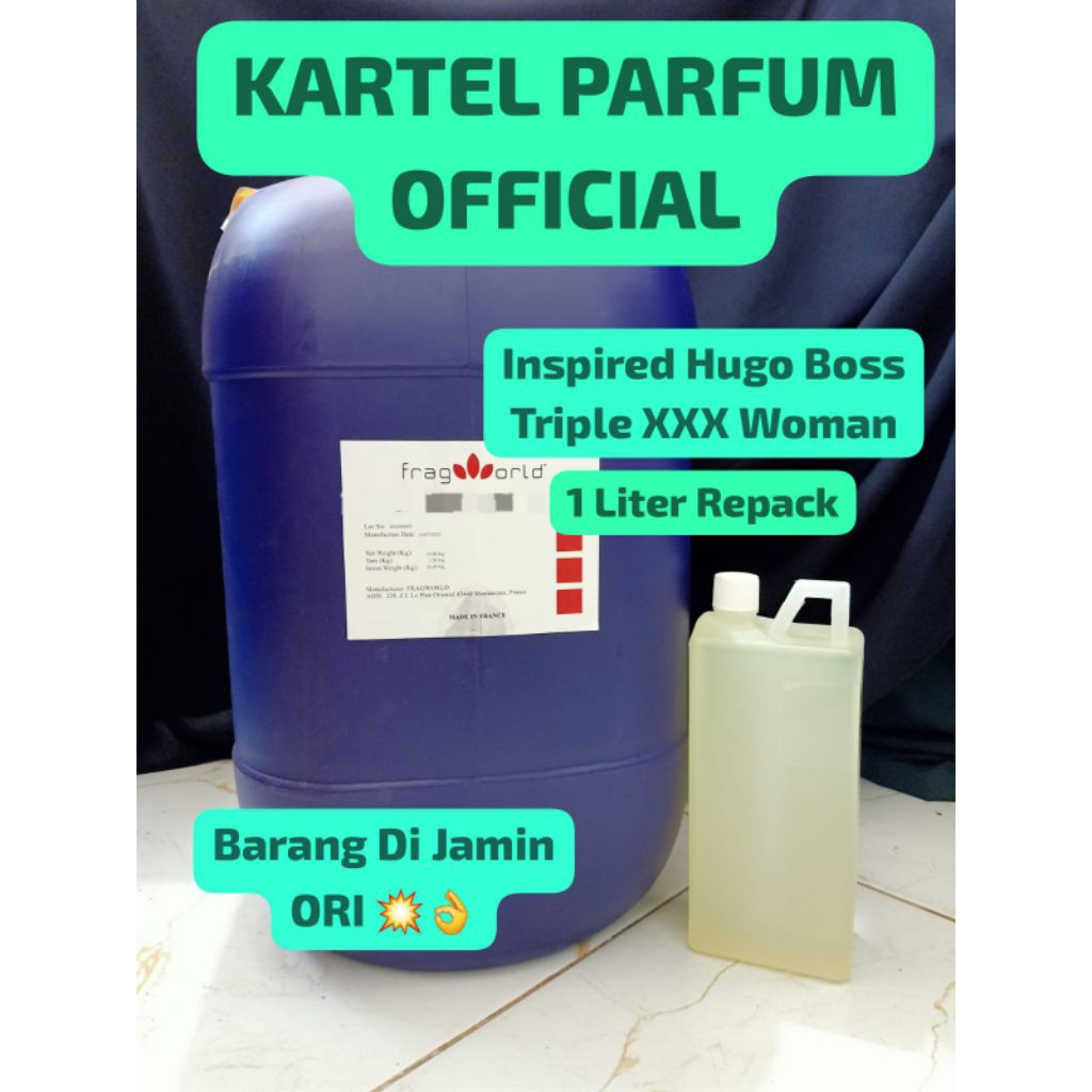 BIBIT PARFUM ORI | HUGO BOSS XXX TRIPLE WOMAN | 1 Liter Repack | Fragworld