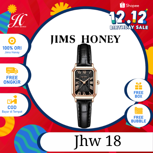 JIMS HONEY Jam Tangan Wanita JHW 18 (FREE Box + Baterai) Arloji Cewek Kecil