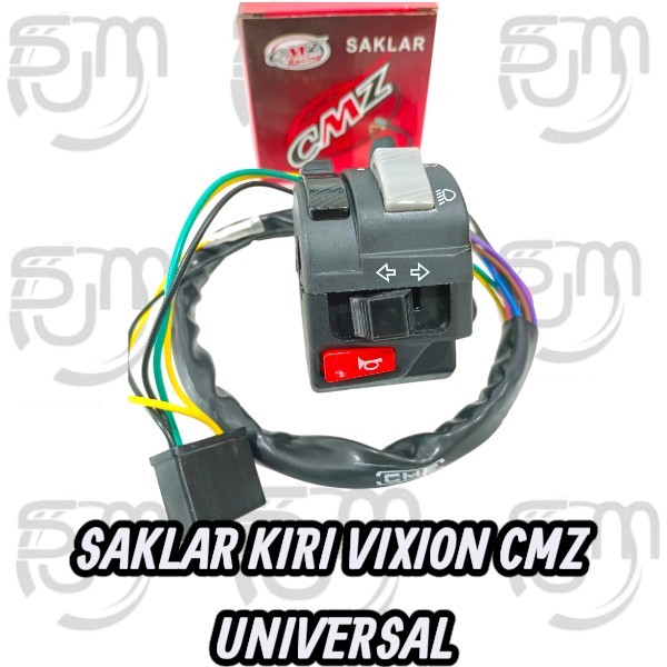 SAKLAR HOLDER KIRI VIXION + HAZARD CMZ UNIVERSAL MOTOR