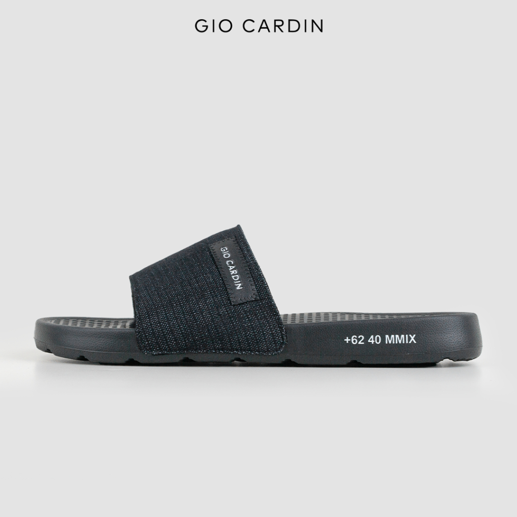GIO CARDIN - Sandal Pria Wanita Adonis Black