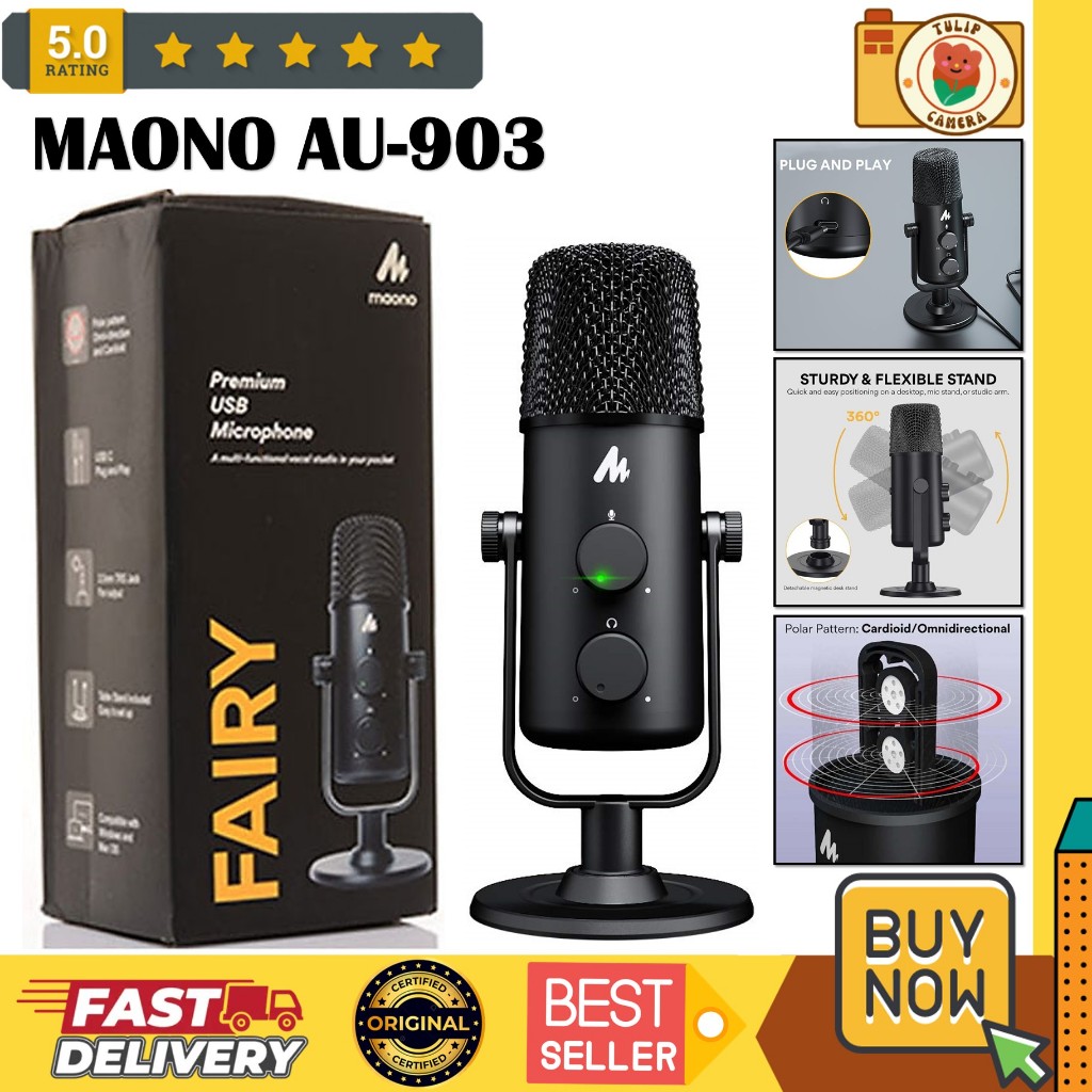 Maono AU-903 Fairy Podcast Microphone