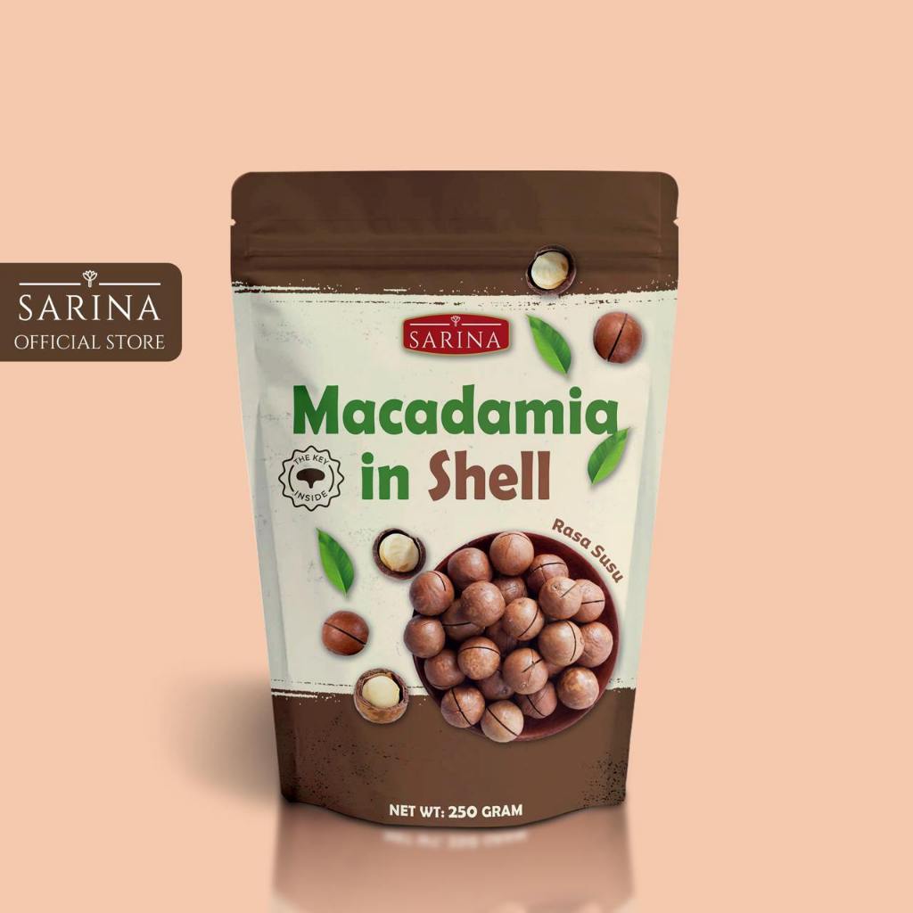 Macademia Panggang Kulit / Roasted Macadamia Nuts Rasa Susu Size Jumbo