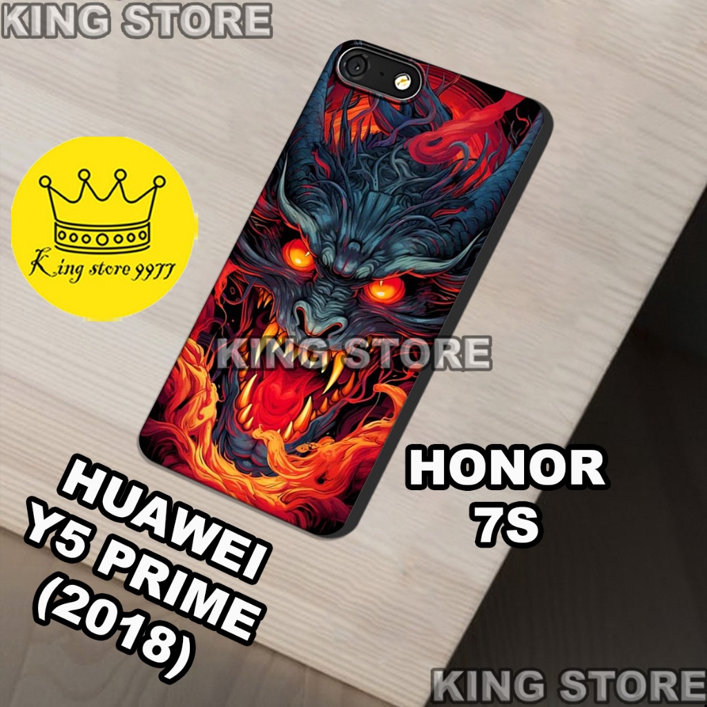 (KS25)  Case HUAWEI HONOR 7S HUAWEI Y5 PRIME (2018) / Motif gambar Naga /casing  HUAWEI HONOR 7S HUA
