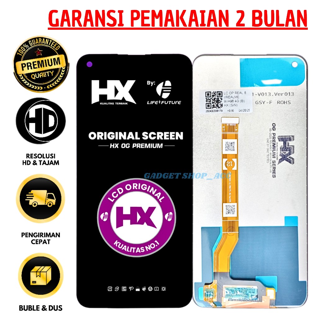 LCD REALME 8I / REALME 9I / REALME NARZO 50 / OPPO A96 4G