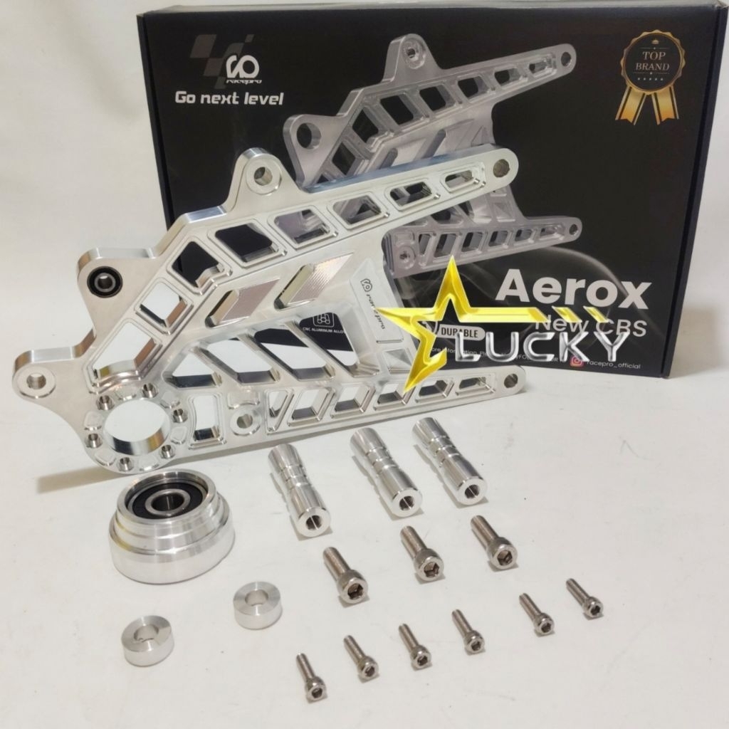 SWING ARM RACEPRO AEROX NEW 155 CONEXTED/LENGAN AYUN SWING ARM AEROX NEW 155 CONECTED CBS RACEPRO