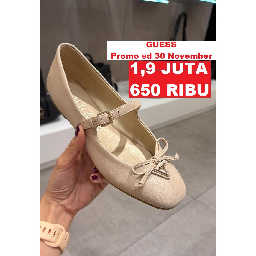 Sepatu flat shoes wanita seri ISAAC Guess 100% original store