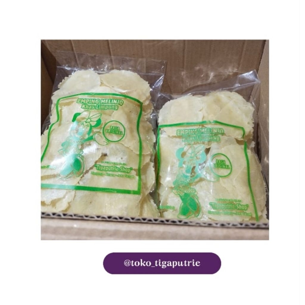 Emping Melinjo Mentah/emping super kering /emping melinjo kemasan
