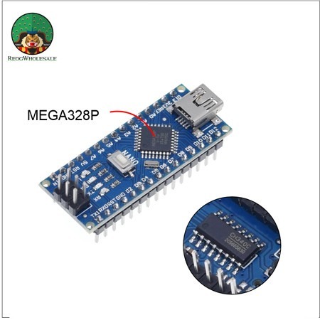 Arduino Nano V3.0 CH340 Compatible Board Atmega328 Microcontroller Versi Original