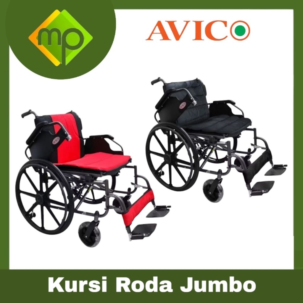 Kursi Roda Jumbo Avico Bima   Kursi Roda Standard Big Size Avico Bima