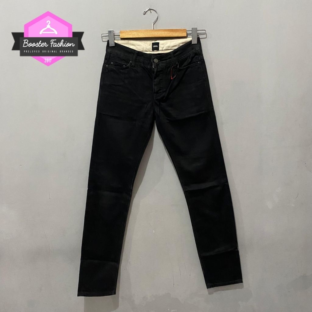 JEANS DENIM ASOS BLACK ORIGINAL SIZE 28-29