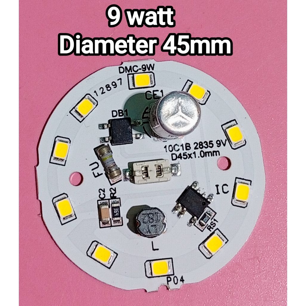 PCB LED AC DMC 9 WATT