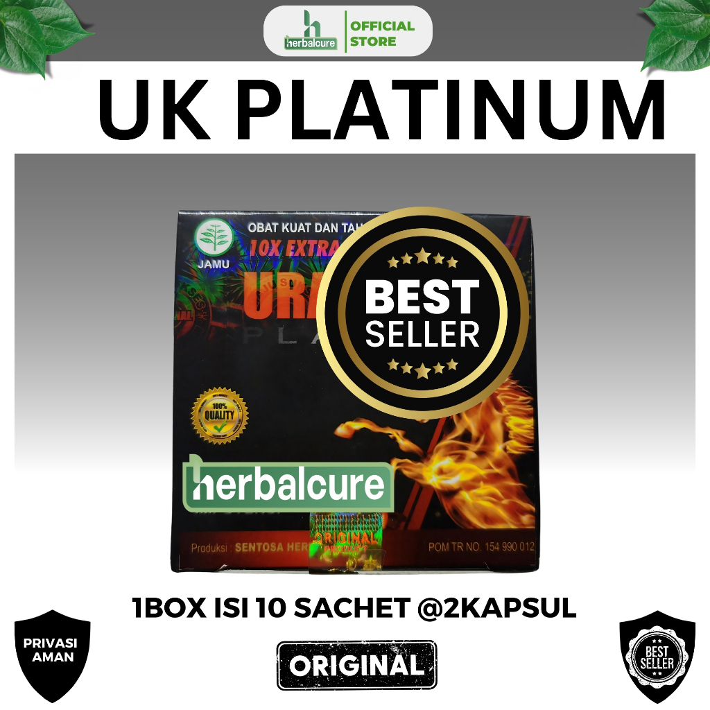 URATKU KUDA PLATINUM Original Berhologram Stamina Pria