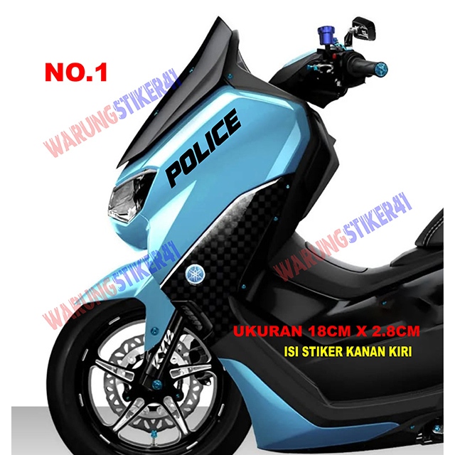 stiker cutting motor yamaha nmax police