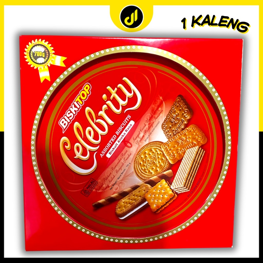 Biskitop Celebrity Biskuit Kaleng Assorted Rasa Lebaran