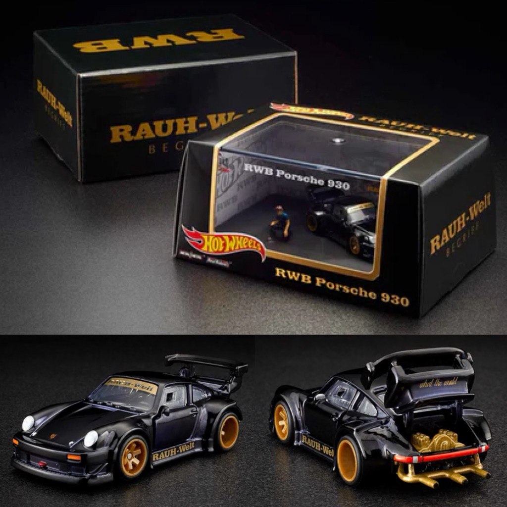 Hotwheels RLC Porsche RWB 930 with Akira Nakai Figure