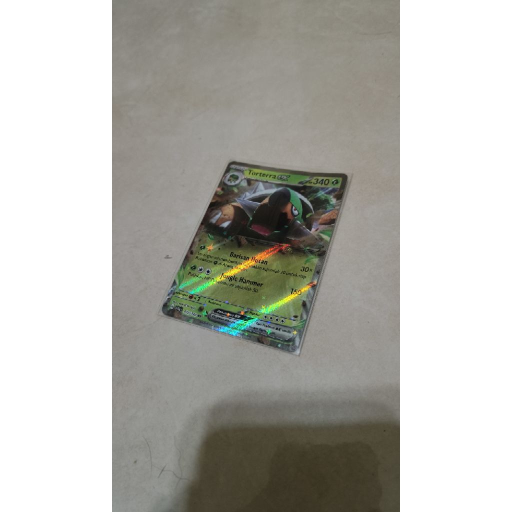 Kartu Pokemon RR 012/142 Torterra EX Stage 2 - Pokemon TCG Indonesia