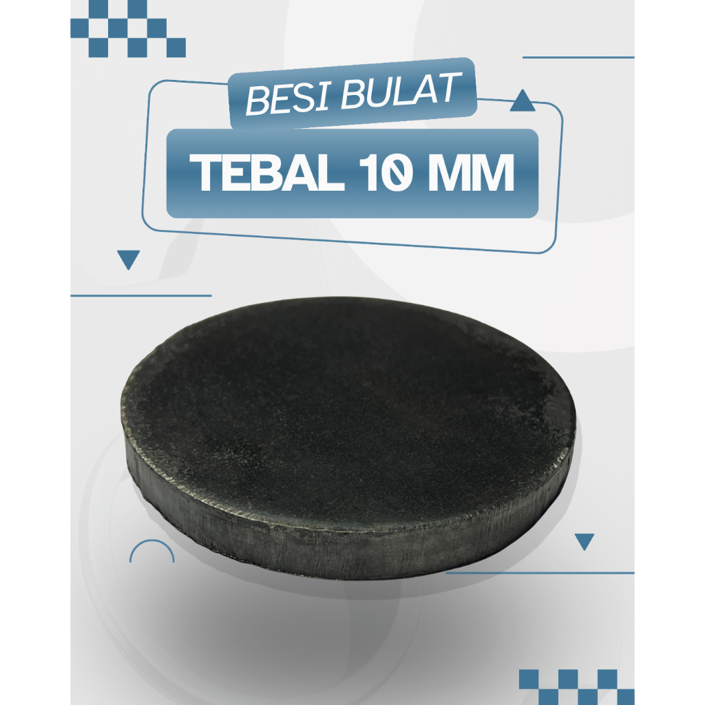 Plat Besi Bulat Tebal 10mm | Cutting Bulat Custom Diameter | Besi Padat  Bubut