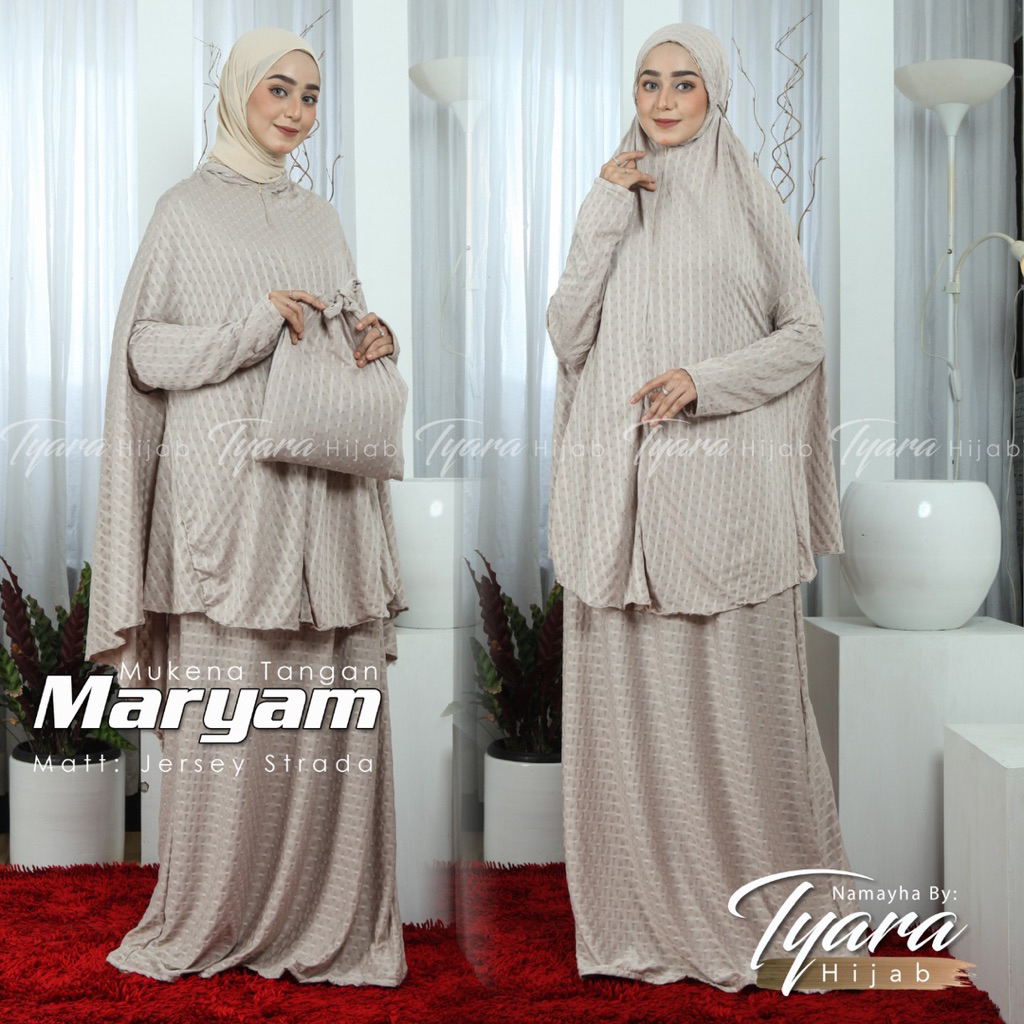 Mukena Mukenah Lengan Tangan Maryam Strada Namayha By Tyara Hijab