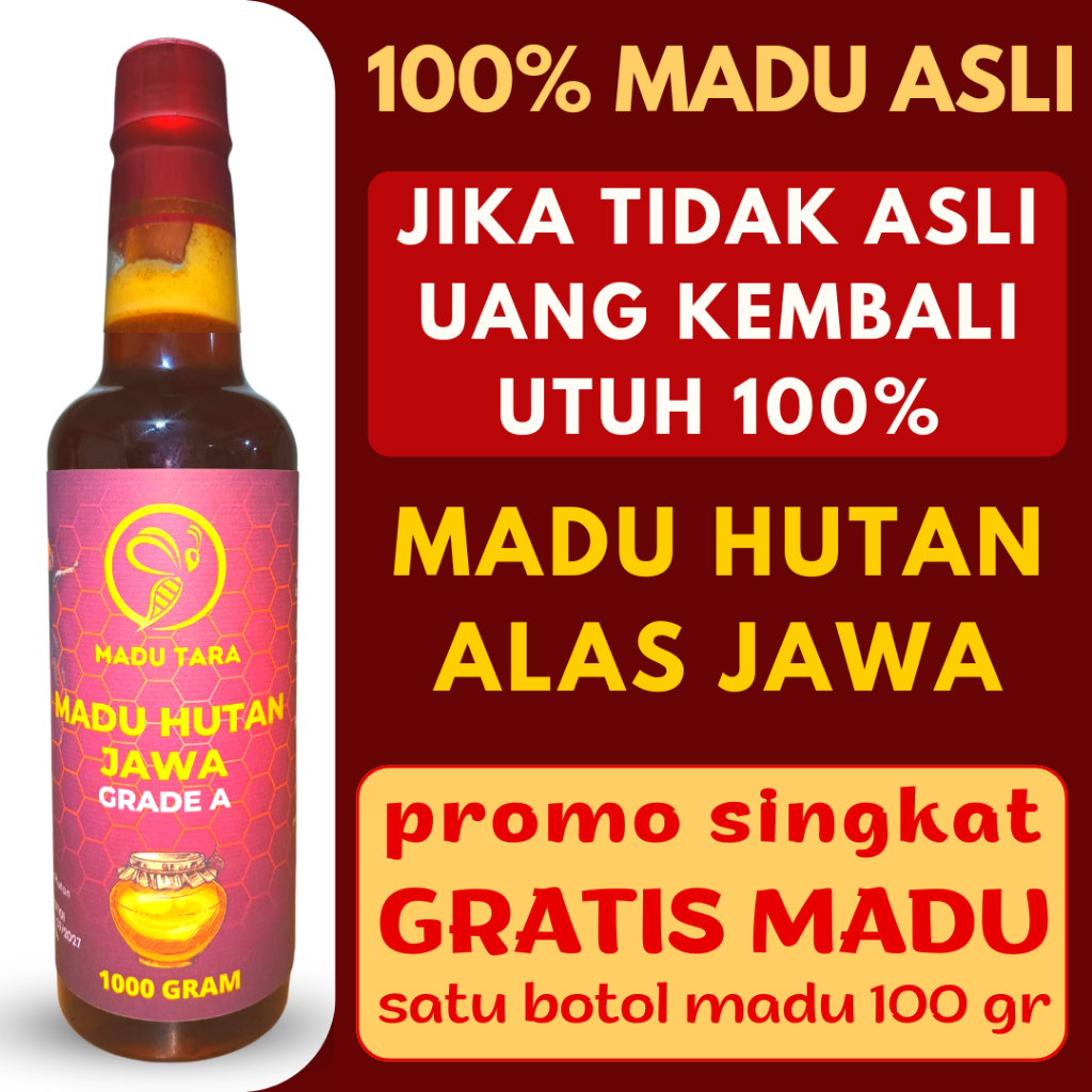 MADU HUTAN JAWA MADU ASLI MADU MENTAH MURNI RAW HONEY MADU HUTAN ASLI MURNI MADU TARA