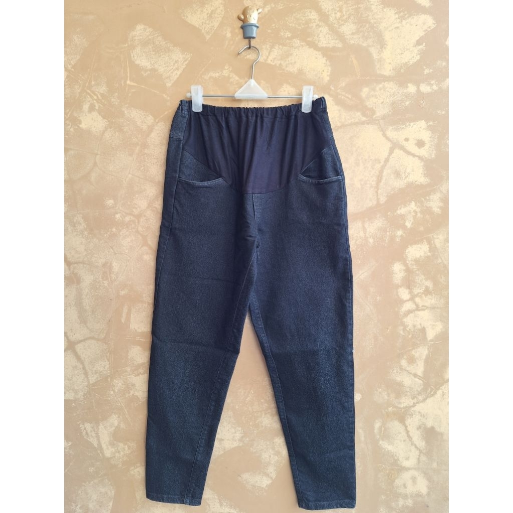 PRELOVED CELANA ST YVES MOM CELANA HAMIL JEANS GEMUK PREGNAN PERUT JUMBO KATUN WANITA DEWASA GIRLS B