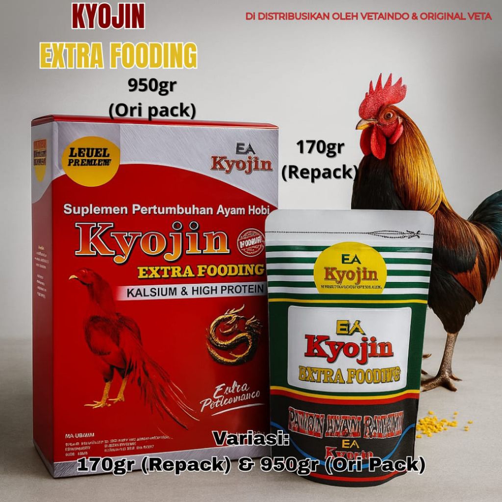 KYOJIN EXTRA FOODING SARAPAN PAKAN  AYAM BERGIZI KYOJIN