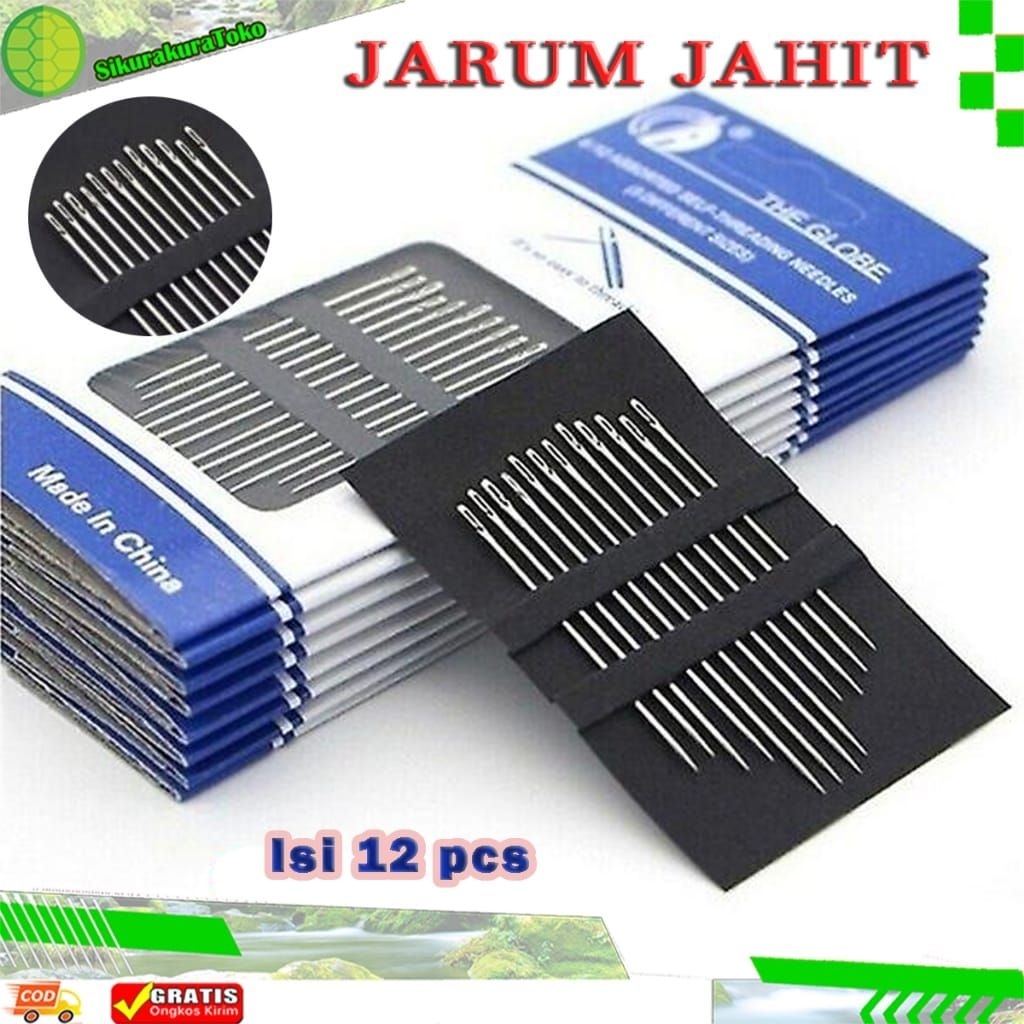 ( FREE BENANG ) JARUM JAHIT MAGIC SUPER PRAKTIS ISI 12 – AUTO THREADING NEEDLE