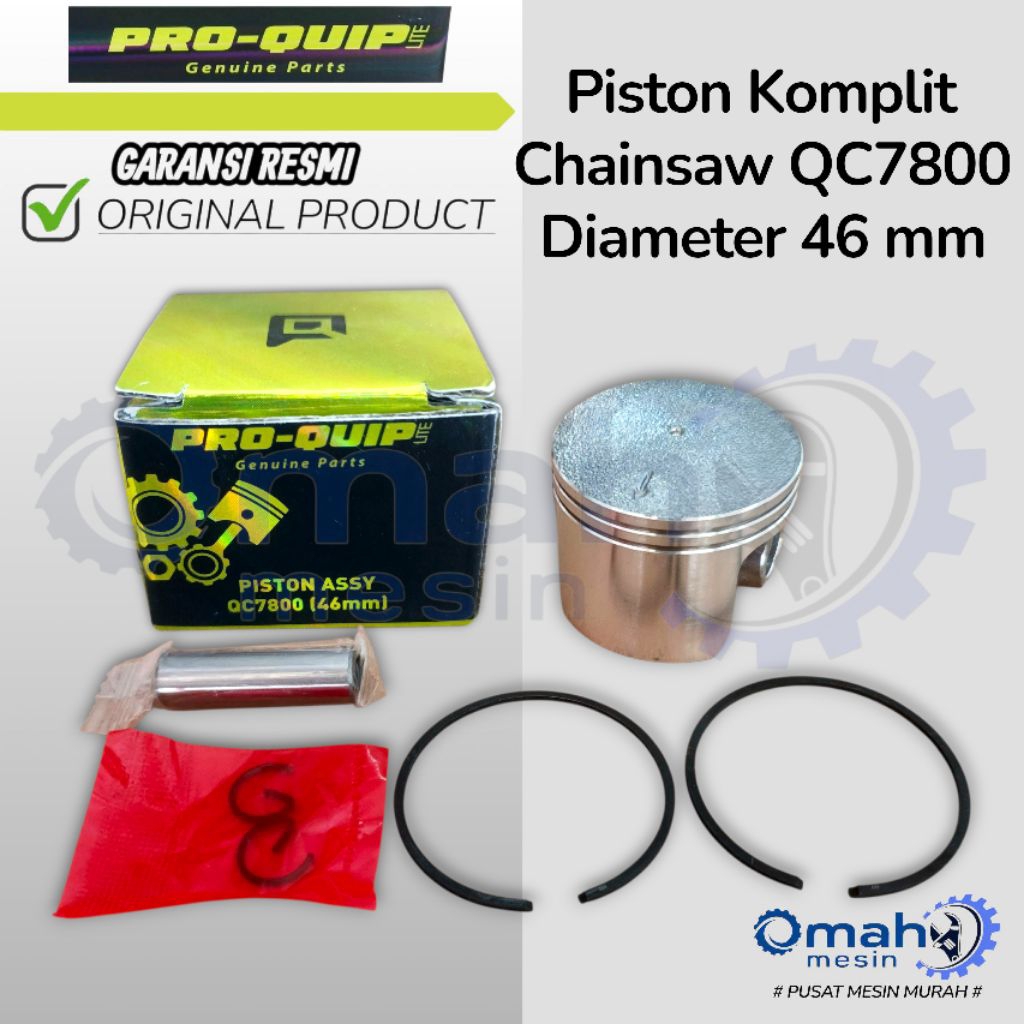 Piston Komplit Senso PRO-QUIP QC7800X (46 mm) / Seher Komplit Chainsaw PRO-QUIP QC7800X (46 mm)