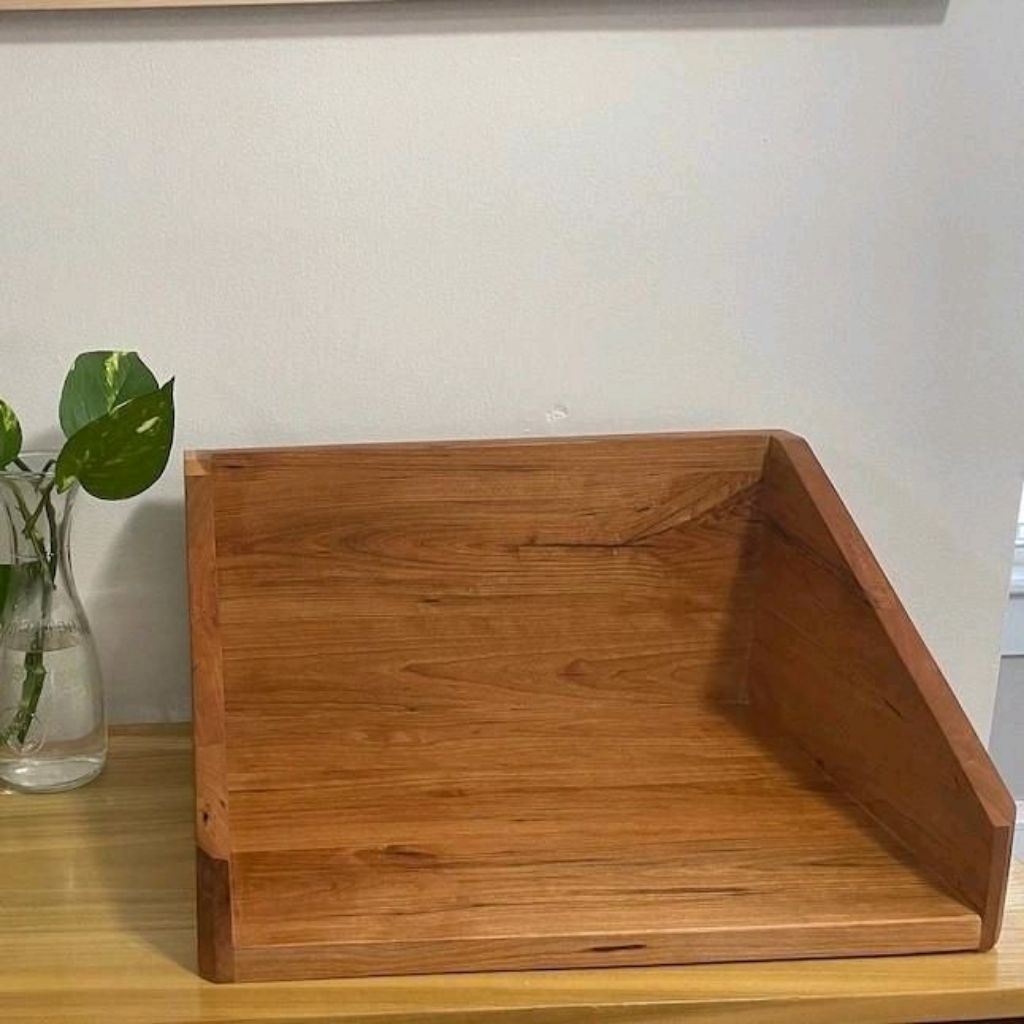 Rak CD kayu / Wooden Storage Box -03 kayu mahoni pilihan Penyimpanan