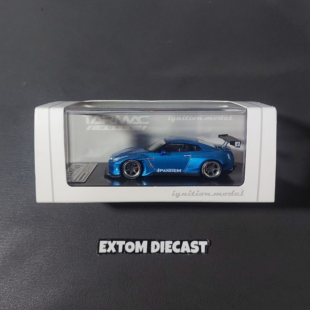 Ignition Model x Tarmac Nissan Skyline R35 Pandem Metallic Blue